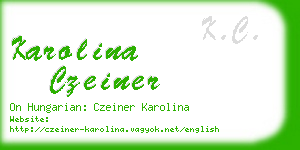 karolina czeiner business card